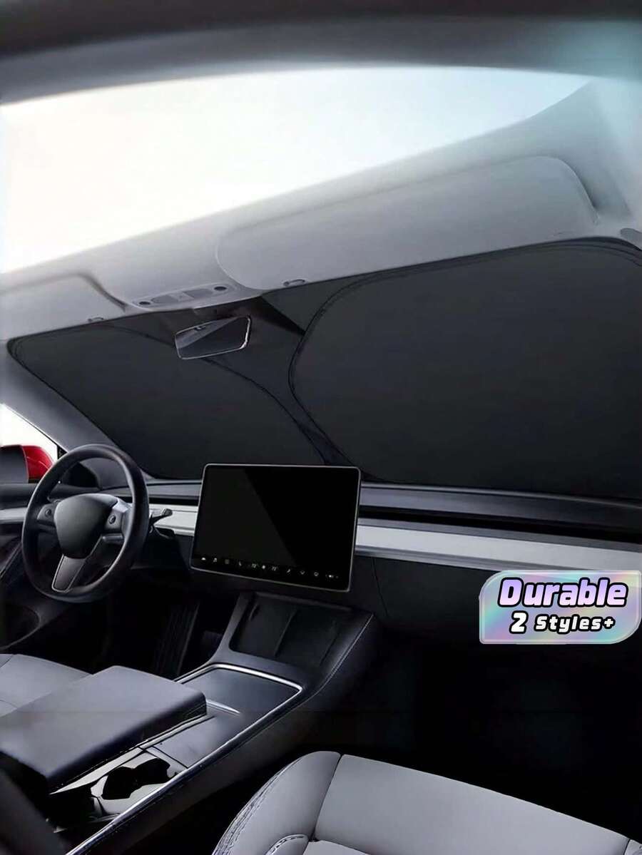 1 Piece Stay Cool And Protected With 1pc Car Sunshade For Summer - Silver 1 - View 1