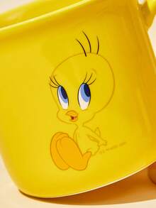 LOONEY TUNES X Joivida 1pc Cute Cartoon Pattern Mug, High Aesthetic Value, Stress Relief - Yellow - View 3