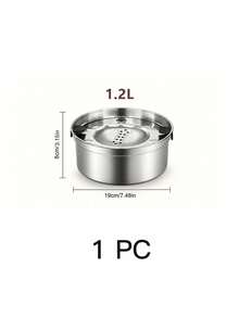 1.2L/3.2L Stainless Steel Pet Water Bowl With A Floating Disk, Featuring An Overflow‑Proof, Slow‑Drinking Design-Suitable For Cats And Dogs, And Ideal For Both Car And Home Use. - One Size - View 10