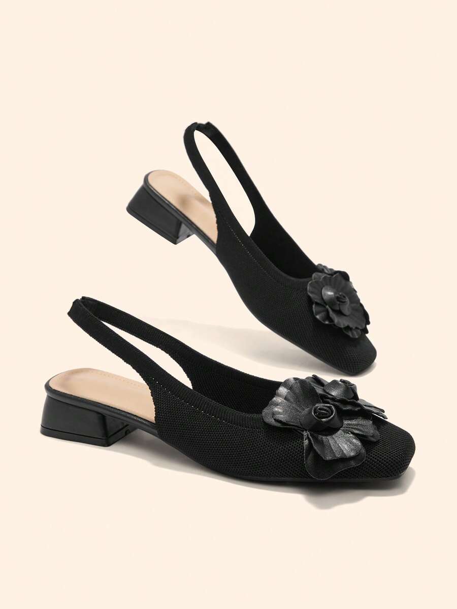 CUCCOO BASICS Fashion Classic Fabric Breathable Comfort Commuter Party Banquet Fall Shoes - Black - View 1