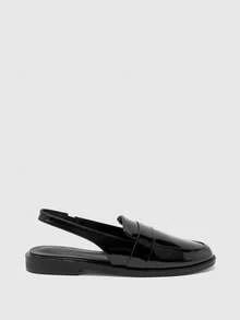 CUCCOO BIZCHIC Women's Shoes Flat-Bottomed Lace-Up Loafers - Black - View 1