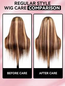ALL READY WIG Wear Go 6X4 18-28 英吋人髮假髮 無膠蕾絲封口假髮 180% 密度 預剪自然髮際線 透明蕾絲假髮 蜂蜜金挑染 絲滑直髮 不易糾結 女士日常佩戴 - S4/27 - 查看 9