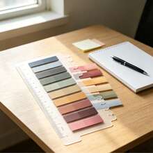 1/10/20 Packs Full‑Color Autumn Glow Index Tabs, Semi‑Transparent Plastic PET Marking Strips - Multicolor - View 7