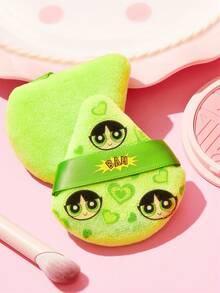 THE POWERPUFF GIRLS X SHEIN Pack Of 6, Powerpuff Girls Printed Loose Powder Puff Ultra Soft Makeup Sponge, Facial Mixer For Dry Powder, Setting Use - Multicolor - View 5