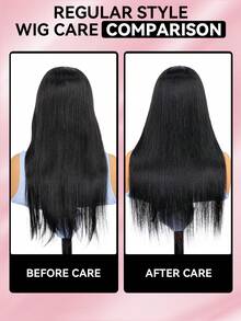 TrueHD 9AM Hair Wear & Go 無膠直髮真人髮假髮 7x5 HD蕾絲封口 漂白髮結 預拔髮際線 自然色 180%密度 8-14吋波波頭與16-30吋長髮 - SNatural - 查看 11