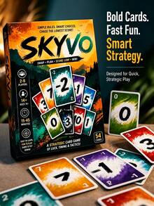 MINKOJA SKYVO Fun Strategy Card Game, 15-45 Mins Play Time, Family Night Party Game - Multicolor - View 1