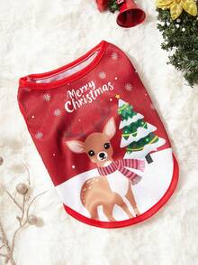PETSIN 1 Pc Lightweight & Breathable Christmas Deer Pet Positioning Vest - Multicolor - View 4