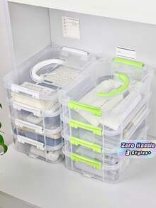 Large‑Diameter Cable Management Box - Cable Organizer And Concealer, Suitable For TV Cables, Computer Wires, USB Hubs And Under‑Desk Power Strips, Made Of ABS Material - Multicolor 1 - View 2