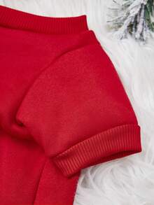PETSIN 1 Pc Christmas Letter Printed Pet Red Christmas Breathable Pet Clothing - Multicolor - View 7
