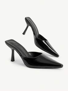 CUCCOO CHICEST Women's Pointed Toe Daily Versatile Fashion High Heels Fall Shoes - Black - View 9