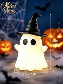 Muroi Mono Halloween Glow Ghost Figurine | Luminous Collectible Shelf Display Decor - Multicolor - View 7