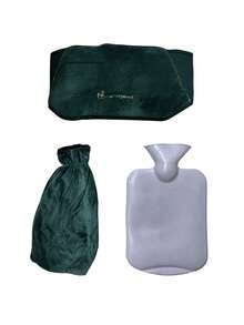Three Pieces Water Heating Belt Bot Water Bottle Warm Belt Hot Hand Warmers Warm Waist WWrm Belly Water Injection Belt. - green - View 5