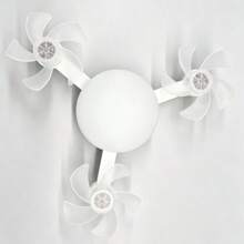 Drone‑Shaped Foldable LED Ceiling Fan Light With Remote Control, Dimmable Light & Adjustable Fan Speed, E27 Base, 3‑Head /4‑Head Optional, 85‑265V Household LED Ceiling Lamp For Living Room, Kitchen, Bedroom, Shop, Office, Restaurant, Bar, - Ceiling Fan Light Remote Control - View 12