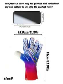 Youth/Adult Goalkeeper Gloves With Strong Grip, Breathable, High Performance Goalkeeper Glove Equipment - Multicolor - View 7