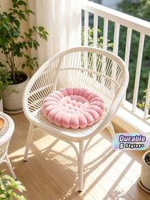 Flower Shaped Round Chair Cushion, Soft Plush Thick Padded Seat Cushion, Non‑Slip Comfort Chair Pad For Dining Home Office Kitchen Chair - Multicolor - View 1