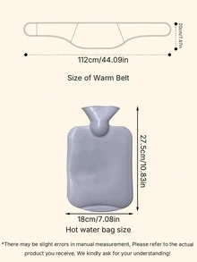 Three Pieces Water Heating Belt Bot Water Bottle Warm Belt Hot Hand Warmers Warm Waist WWrm Belly Water Injection Belt. - green - View 4