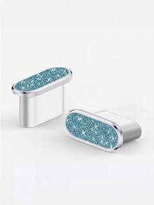 1pc Diamond Glitter Dust Plug, Compatible With IPhone 17 Pro Max, 16 Pro Max, 15 Pro Max, 16 Plus, 15 Plus, 17Air, Type‑C Phone Charging Port Dust Plug - Multicolor - View 11