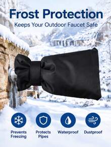 Outdoor Backflow Valve Insulation Cover, Winter Anti‑Freeze Water Pipe Protection Sleeve, Thermal Insulated Faucet Protector, Cold‑Proof Water Tap Cover For Outdoor Garden Water Pipe - multicolor - View 6