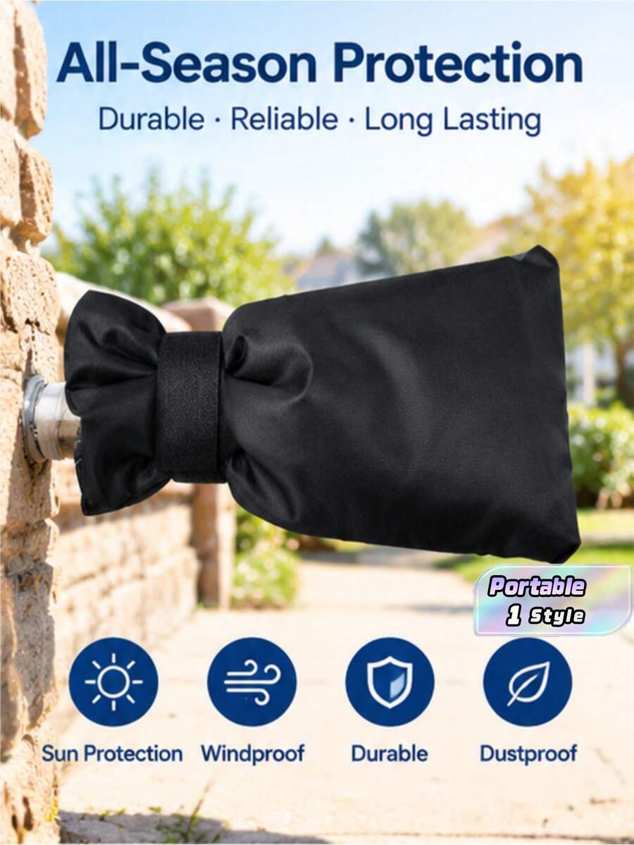 Outdoor Backflow Valve Insulation Cover, Winter Anti‑Freeze Water Pipe Protection Sleeve, Thermal Insulated Faucet Protector, Cold‑Proof Water Tap Cover For Outdoor Garden Water Pipe - multicolor - View 1