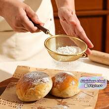 Kitchen Flour Sieve - Household 304 Stainless Steel Soy Milk Filter Mesh Strainer - Baby Food Ultra-Fine Mesh Filter For Removing Debris - Multicolor - View 1