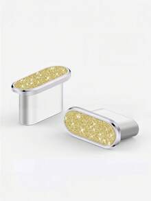 1pc Diamond Glitter Dust Plug, Compatible With IPhone 17 Pro Max, 16 Pro Max, 15 Pro Max, 16 Plus, 15 Plus, 17Air, Type‑C Phone Charging Port Dust Plug - Multicolor - View 15