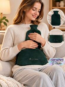 Three Pieces Water Heating Belt Bot Water Bottle Warm Belt Hot Hand Warmers Warm Waist WWrm Belly Water Injection Belt. - green - View 1