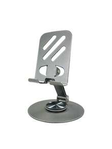 Teckwe 1-Piece Metal Material 360 Degree Rotating Foldable Anti Slip Stable Desktop Phone Holder, Universal Tablet Phone Holder, Commonly Used For Learning, Live Streaming, Video Watching, And Portable Desktop Phone Holder - Multicolor - View 7
