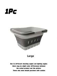 Large Wall Mounted Laundry Basket With Handle - Durable Plastic, Space Saving Bathroom And Bedroom Storage Basket, Rectangular, Laundry Basket - View 11