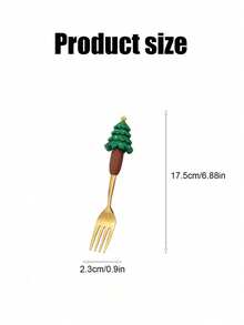 Joivida 1PC Christmas Spoon Creative Tableware Doll Dessert Spoon Fork Cartoon Christmas Tree Spoon Fork Gift Box Set - View 15