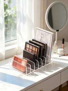 Large Capacity Cosmetic Organizer With Drawer Divider Makeup Brush Jewelry Storage Rack For Vanity Bathroom Counter Table Desktop Display Case Holder Tray Box Multi Function Portable Clear Acrylic Stackable Space Saver - Multicolor - View 3