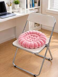 Flower Shaped Round Chair Cushion, Soft Plush Thick Padded Seat Cushion, Non‑Slip Comfort Chair Pad For Dining Home Office Kitchen Chair - Multicolor - View 9