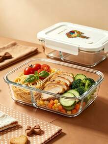 SCOOBY-DOO X SHEIN 1PC Scooby‑Doo Glass Food Storage Container, Single & 2‑Compartment Lunch Box, Sealed Leak‑Proof Portable Meal Prep Container, Multiple Sizes Available, For Home Office Picnic, Collectible Gift For Scooby‑Doo Fans - Multicolor - View 8
