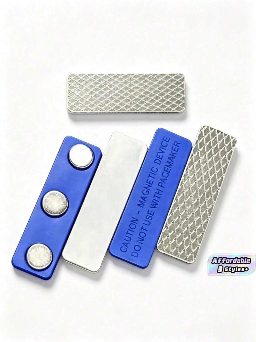 4pcs/10pcs/15pcs,Magnetic Name Badges,Blue, Neodymium Magnet Fastener ID Name Tags, Magnetic Pin Badge Holders For Staff Nameplates - blue - View 1