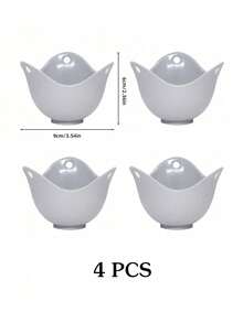 1/4 cái cốc luộc trứng chần bằng silicone hình chim dùng cho lò vi sóng, bát luộc trứng nhanh chống dính cho bữa sáng, dụng cụ nhà bếp cho nấu ăn tại nhà - Xám - Xem 11
