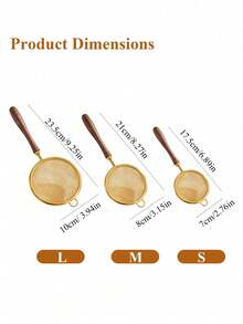 Kitchen Flour Sieve - Household 304 Stainless Steel Soy Milk Filter Mesh Strainer - Baby Food Ultra-Fine Mesh Filter For Removing Debris - Multicolor - View 2