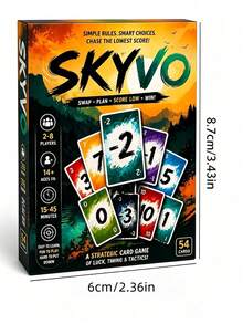 MINKOJA SKYVO Fun Strategy Card Game, 15-45 Mins Play Time, Family Night Party Game - Multicolor - View 7
