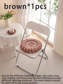 Flower Shaped Round Chair Cushion, Soft Plush Thick Padded Seat Cushion, Non‑Slip Comfort Chair Pad For Dining Home Office Kitchen Chair - Multicolor - View 4
