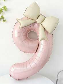 Ins-Style Balloons, Perfect For Coming-Of-Age Ceremonies, Birthday Banquets, Birthday Celebrations, Anniversaries, Proposal Decorations And Many Other Occasions. - Pink White - View 7