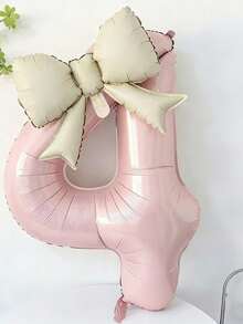 Ins-Style Balloons, Perfect For Coming-Of-Age Ceremonies, Birthday Banquets, Birthday Celebrations, Anniversaries, Proposal Decorations And Many Other Occasions. - Pink White - View 8