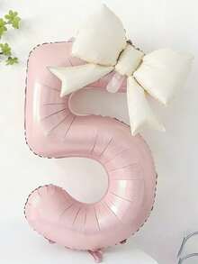 Ins-Style Balloons, Perfect For Coming-Of-Age Ceremonies, Birthday Banquets, Birthday Celebrations, Anniversaries, Proposal Decorations And Many Other Occasions. - Pink White - View 11