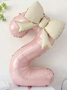 Ins-Style Balloons, Perfect For Coming-Of-Age Ceremonies, Birthday Banquets, Birthday Celebrations, Anniversaries, Proposal Decorations And Many Other Occasions. - Pink White - View 16