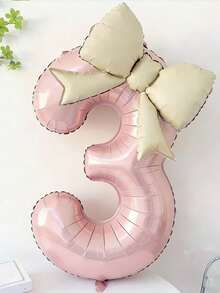 Ins-Style Balloons, Perfect For Coming-Of-Age Ceremonies, Birthday Banquets, Birthday Celebrations, Anniversaries, Proposal Decorations And Many Other Occasions. - Pink White - View 14