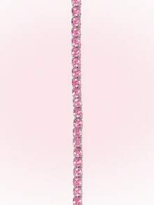 Popjeli 1 Dopamine Dopamine Colored Bracelet, Suitable For Women, Holiday Gifts, Party Gifts - Pink - View 7