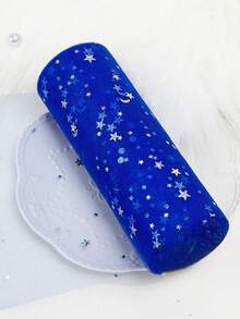 1PC 10 Yards Star Moon Laser Glitter Tulle Roll Soft Sheer Fabric Shimmery Mesh Ribbon For Party Decor DIY Craft Ballet Tutu Wedding Backdrop Stage Costume Sewing - Multicolor - View 8