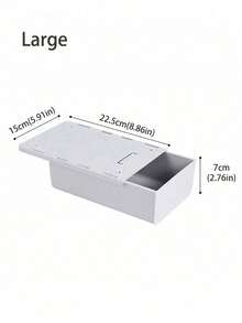 SHEIN 1PC Under Desk Drawer Slide Out White Self-Adhesive Desk Under Table Drawer Organizers, Plastic Desk Drawer Attachment Hidden Storage Organizers For Office - White - View 6