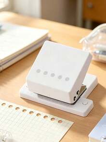 Macaron Color Mini Single Hole Puncher Portable Round Hole Paper Punch Handheld 6mm Hole Punch For Loose-Leaf Notebook Binding Journal DIY Scrapbook Office School Stationery Tool - multicolor - View 8