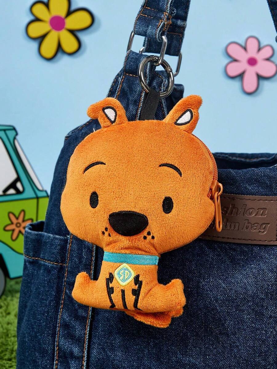 SCOOBY-DOO X Joivida 1pc Adorable Mini Pouch, Great For Holding Coins & Lipstick - Multicolor - View 1