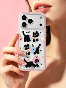 ShellaStory A Large-Hole Frame With Colored Edge Strips, A Phone Case Featuring Exquisite And Adorable Designs, High-End And Stylish, Shock-Resistant, Compatible With Iphone 17 Pro/17 Air/17/17 Pro Max 16/11/16 Pro/16 Plus/16 Pro Max/16 E/15 Pro Max/13/14/12 Phone Cases. - Multicolor - View 2