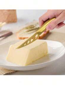 Cheese Knife Set In Silver And Gold, Kitchen Supplies, Baking Tools, Christmas Gift - Multicolor - View 8