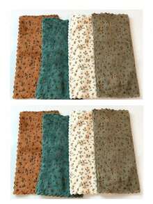 Vintage Floral Cleaning Cloths, Soft Absorbent Microfiber Dish Towels, Scalloped Edge Reusable Kitchen Towels, Multi-Purpose Lint Free Cleaning Rags For Kitchen Bathroom Household - Multicolor - View 13